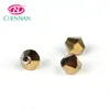 Pujiang diy beads Double cone shape Bicone Ball Glass Beads Wholesale golden color electronic plating crystal beads jewelry