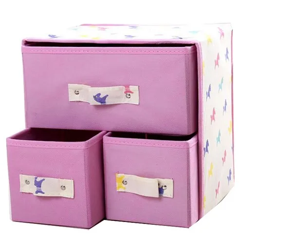 Drawer Organizer Nonwoven Collapsible Storage Boxes Miucolor