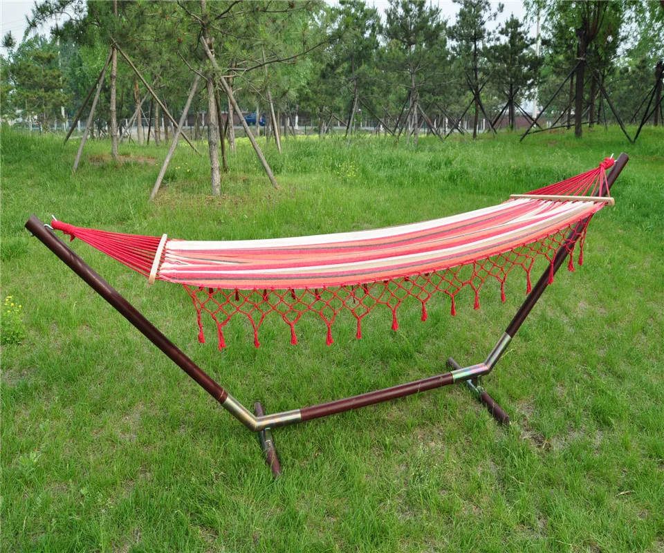 Hammocks Double 2 Person 330lbs Portable Compact Travel Camping Outdoor Cotton