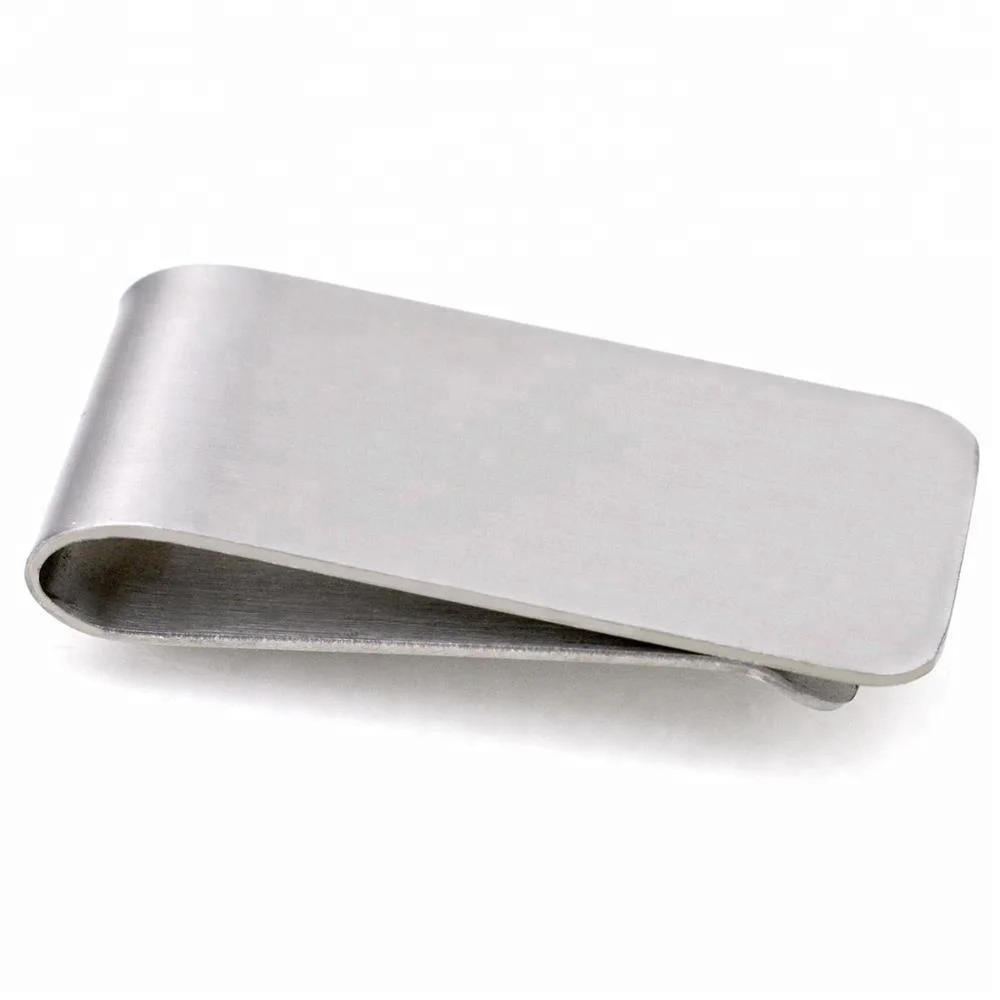 Wholesale custom stainless steel cool blank metal money clips for men
