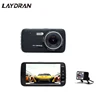 Ultra HD 1296P Mster Dual Car Dash Cam with 4inch Display FCWS LDWS and 720P Backup Camera