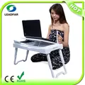 ABS portable laptop tables with mouse pad and cup holder