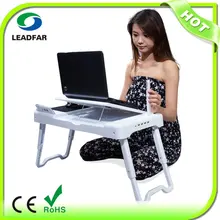 ABS portable laptop tables with mouse pad and cup holder