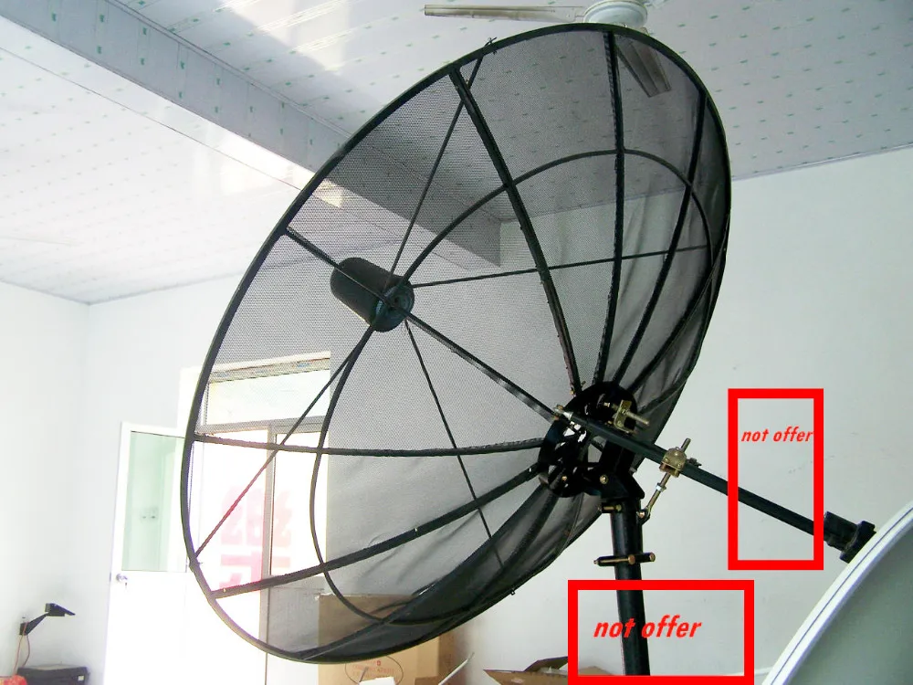 C Band Aluminium Mesh Antenna Parabolic 12ft 370cm Satellite Dish