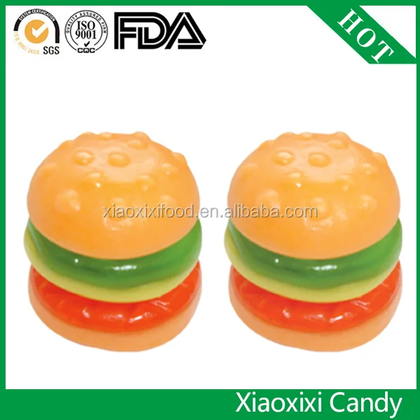 burger shaped halal gummy candy