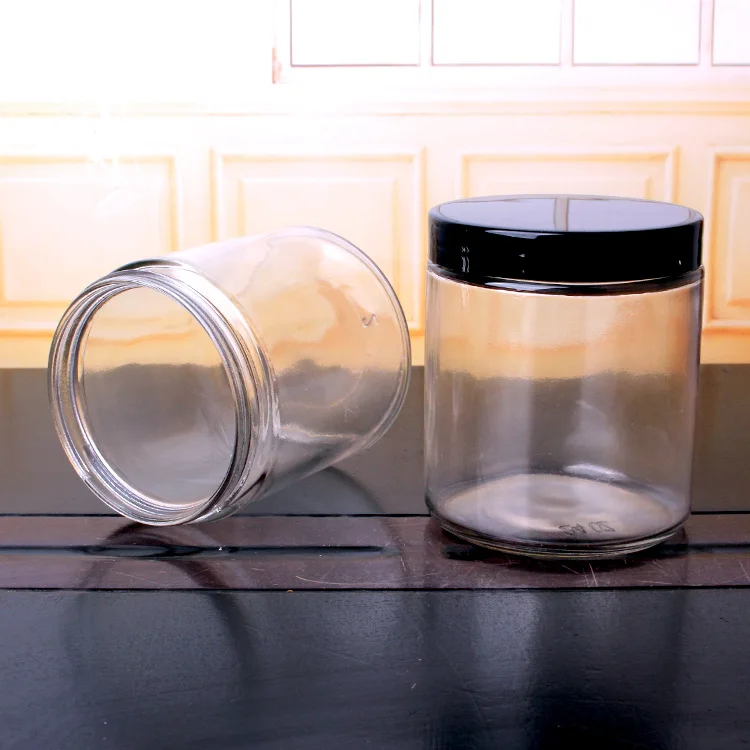 food grade 750ml straight sided citrus storage airtight glass jars with screw lid