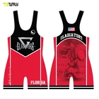 sublimated plus size mens wrestling singlets
