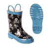 New products Kids Fancy Half Rubber Children Rain Boot With Handle