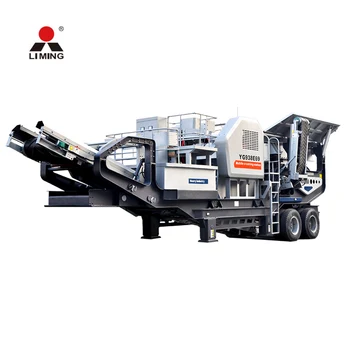 90-600 TPH small limestone mobile primary jaw crusher