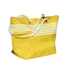 Custom logo woman stripe tote bag, reusable gift shopping bags online