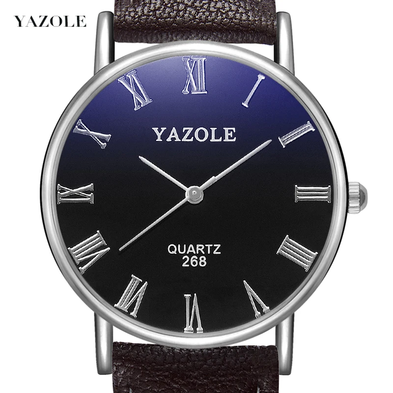 YAZOLE Z 268 Newest Hot Waterproof Compact Quartz Factory Wristwatch Leisure Business Partner Fashion Luxury Watch, Black dial black strap;black dial brown strap... 
YAZOLE Z 268 Newest Hot Waterproof Compact Quartz Factory Wristwatch Leisure Business Partner Fashion Luxury Watch, Black dial black strap;black dial brown strap...