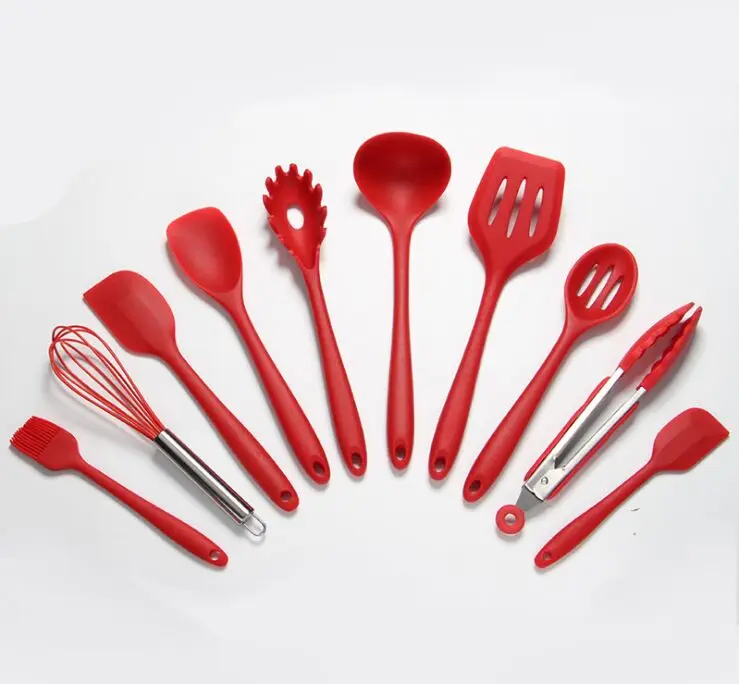 USSE brand Heat-Resistant Spatulas & Baking Spoon Strong Stainless Steel Core 10 Pieces Silicone Spatula Set
USSE brand Heat-Resistant Spatulas & Baking Spoon Strong Stainless Steel Core 10 Pieces Silicone Spatula Set