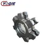 China custom industrial forging C45 casted steel double row split big diameter large roller chain sprocket