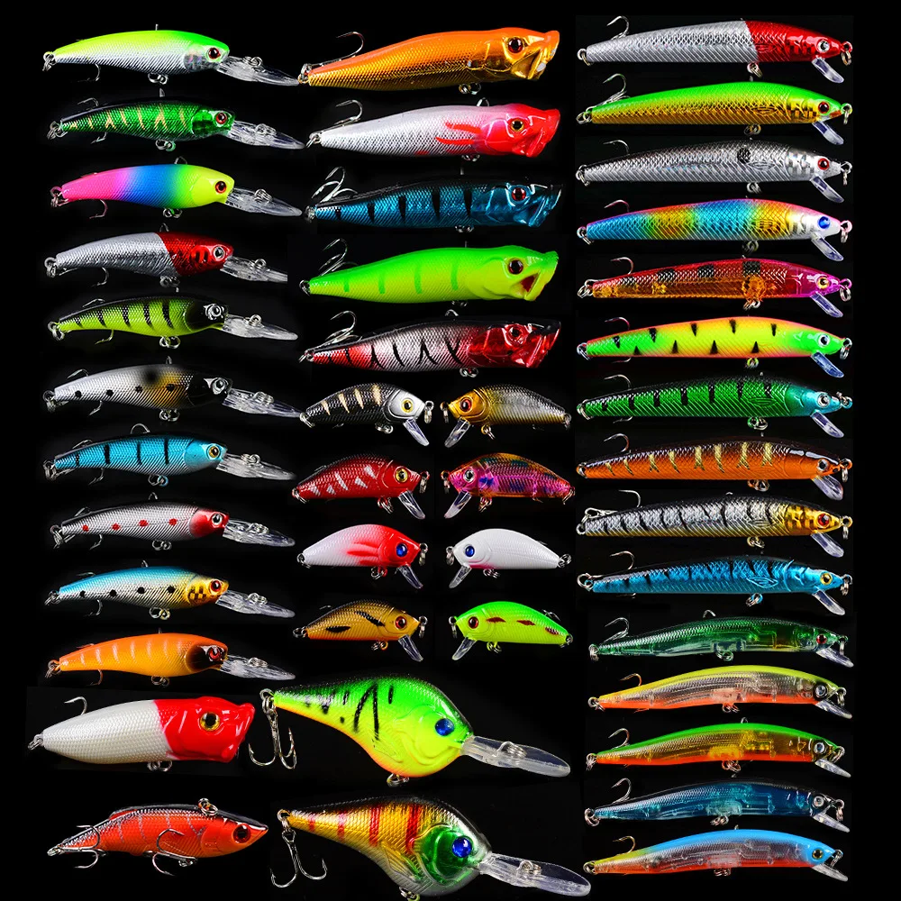 Fishing New Kit Lake River Hot 42pcs/lot Fishing Mixed 8 Models Tackle 42 Colors Minnow Crank Lures Popper Mix Bait, Mix colors
Fishing New Kit Lake River Hot 42pcs/lot Fishing Mixed 8 Models Tackle 42 Colors Minnow Crank Lures Popper Mix Bait, Mix colors