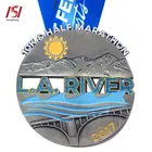 Custom logo running marathon metal trophies and medals china