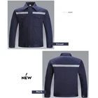 OEM Service Men's Clothing Fire Proof Hi Vis Safety Workwear Shirts With Reflective Tape