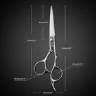 sharp curved professional Japan salon beard barber hairdressing barber hair cutting shears scissors