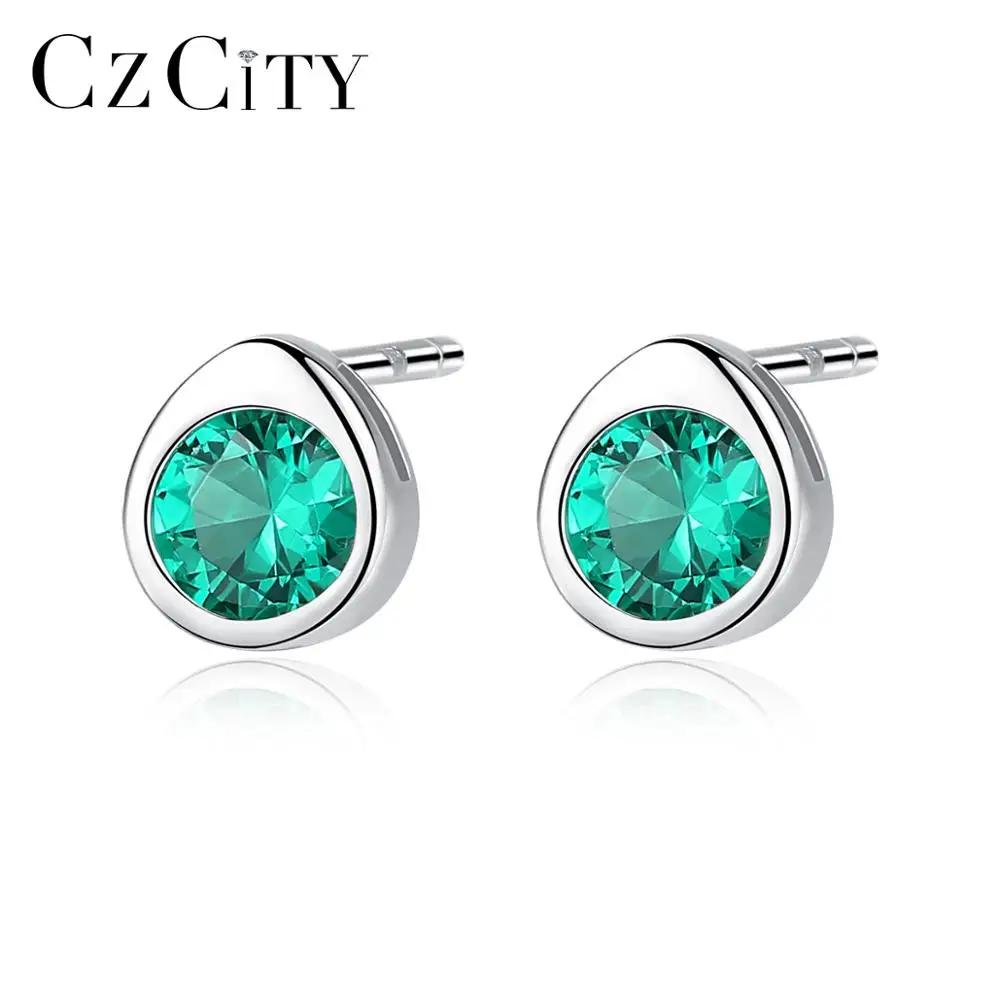 CZCITY Silver 925 Gemstone Earrings Cute Korean Small Stud Earring for Girls Wholesale
CZCITY Silver 925 Gemstone Earrings Cute Korean Small Stud Earring for Girls Wholesale