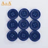 Colorful 4-Hole Mini Round Shape Polyester Button, Customized Western Style Clothing Buttons