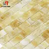 Special Price Honey Onyx Small Tiles Yellow Marble Wall Brick Mosaic For Bathroom Decoration