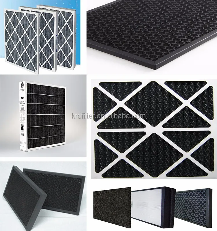 High Carbon Active Carbon Air Filter, Carbon fiber panel for HVAC Filter
