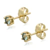 Earring-112 Xuping 14k gold plated 4mm artificial diamond stud earrings, earring stud