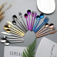 

Wedding 18/10 stainless steel gold cutlery set with small spoon fork and knife,hotel reusable polishing golden cutlery,flatware
