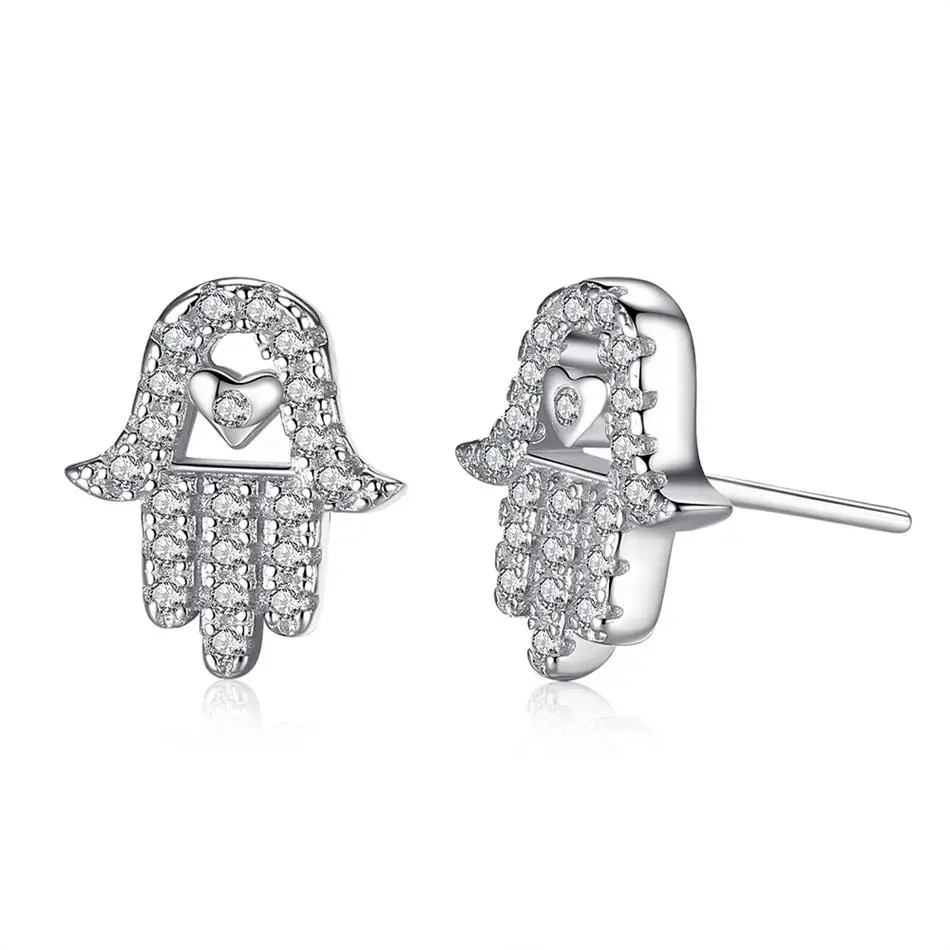 Palm Hamsa Hand Earrings Fashion 925 Sterling Silver Lucky Eye Stud Earrings For Women Jewelry Gift
Palm Hamsa Hand Earrings Fashion 925 Sterling Silver Lucky Eye Stud Earrings For Women Jewelry Gift