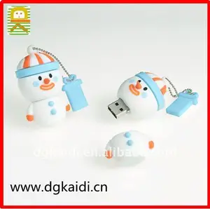 cute christmas gift snow man usb flash disk cover