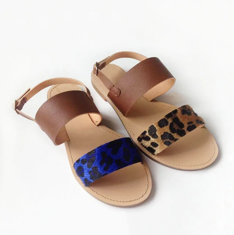 sandalias leopardo
