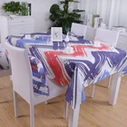 Moroccan Style Ornament Geometric Patterns Classic Decorative Art Table Cloth Print Dining Room Kitchen Rectangular Table Cover