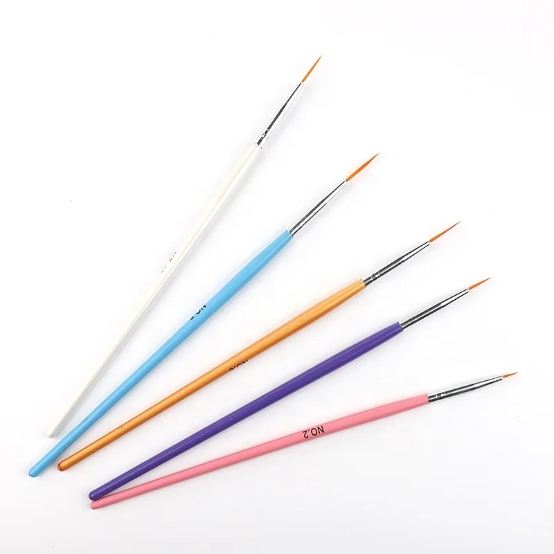 Fangxia 5pcs colors nail liner brush wooden handle nail brush wholesale colors nail brush set, As picture
Fangxia 5pcs colors nail liner brush wooden handle nail brush wholesale colors nail brush set, As picture