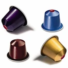High quality nespresso aluminum foil empty coffee capsule with Sticker