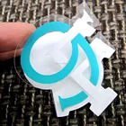 mini order accept custom design logo print transparent sticker (HB-093)