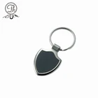 Old silver Shield shape metal keychains/keyrings