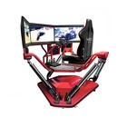 Racing simulator 2 players 3 screen video 9d vr arcade car coin operated games machine
