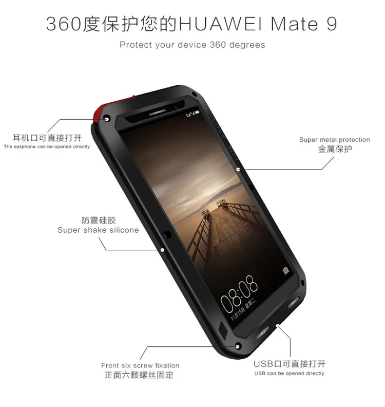 Expansión máximo Necesario Source Original LOVE MEI Powerful For Huawei Mate 9 Case Aluminum  Waterproof Dirtproof Cover Case on m.alibaba.com