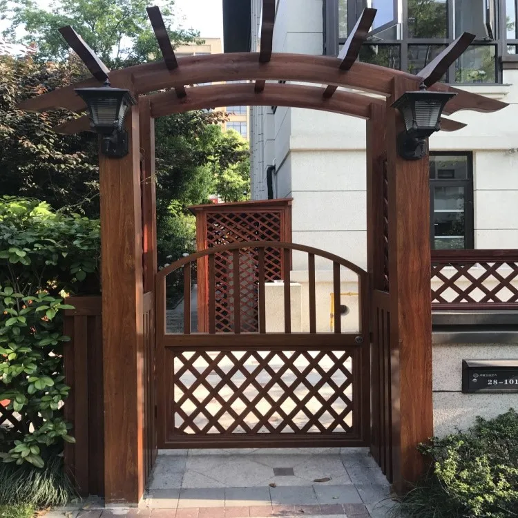 Aluminum frame chinese style pergola garden metal arbor for villa, Wood grain 
Aluminum frame chinese style pergola garden metal arbor for villa, Wood grain