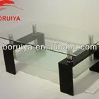 Top glass and High gloss MDF modern coffee table malaysia