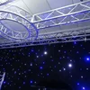 High quality rgb led/fiber optic light star stage curtain setting led multi color star led curtain lights