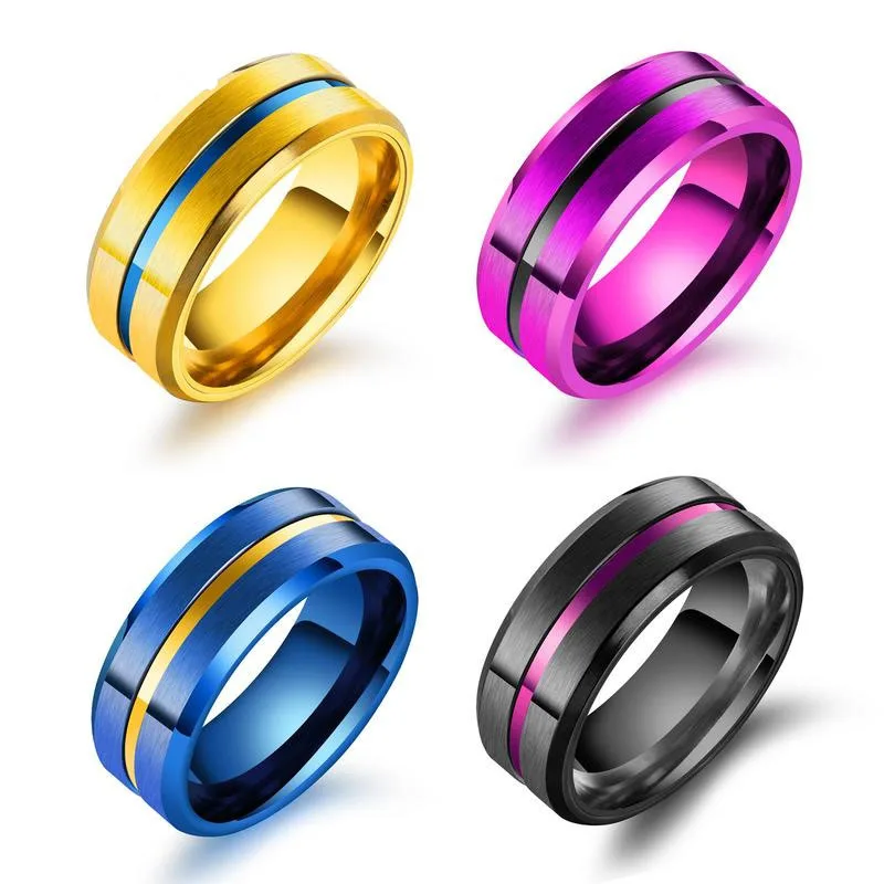 Best Selling Products On Alibaba 8MM Multicolor Steel Ring Plated Gold Ring Designs For Men, Gold;black;blue;purple
Best Selling Products On Alibaba 8MM Multicolor Steel Ring Plated Gold Ring Designs For Men, Gold;black;blue;purple