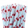 factory colorful striped drinking paper straws