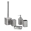 Stainless steel rectangle 5pcs/set bathroom sets guangzhou