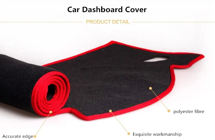 Car Sun Shade and Dustproof Auto Dashboard Mat Cover for GEELY EC72018 EC8 King Kong SX7 GX7 SC7 GC7 eagle