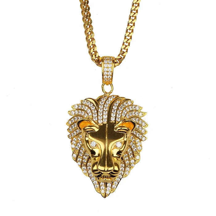 Missjewelry Fashion Necklace Design Hip Hop Pave Zircon Diamond Lion Head Gold Pendant, Silver;gold;rose gold or gun metal black
Missjewelry Fashion Necklace Design Hip Hop Pave Zircon Diamond Lion Head Gold Pendant, Silver;gold;rose gold or gun metal black