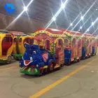 Outdoor Amusement Park electric mini trackless train amusement rides for sale