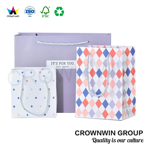 manufacture matt lamination flat paper bag wedding dress bag