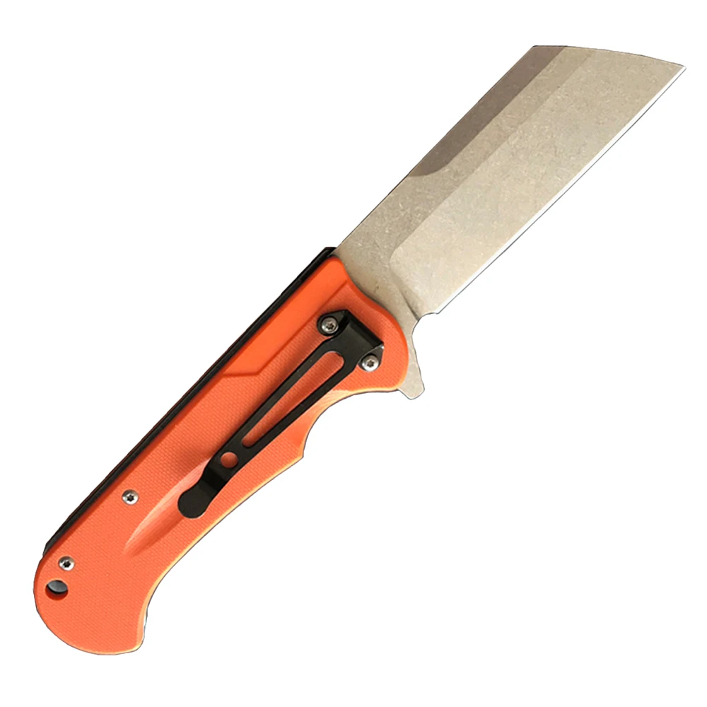 

USA Free Shipping 2019 hot seller factory direct supply handmade pocket knives g10 handle knife combat folding For Tactical, Black;orange;sandy