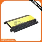 Alibaba Black & Yellow Polyurethane Plastic Fixable 3 Channels Cable Guard