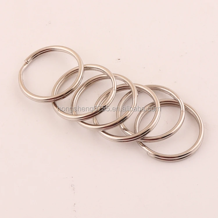 hot sale 20mm metal round split ring key ring for gifts keychai